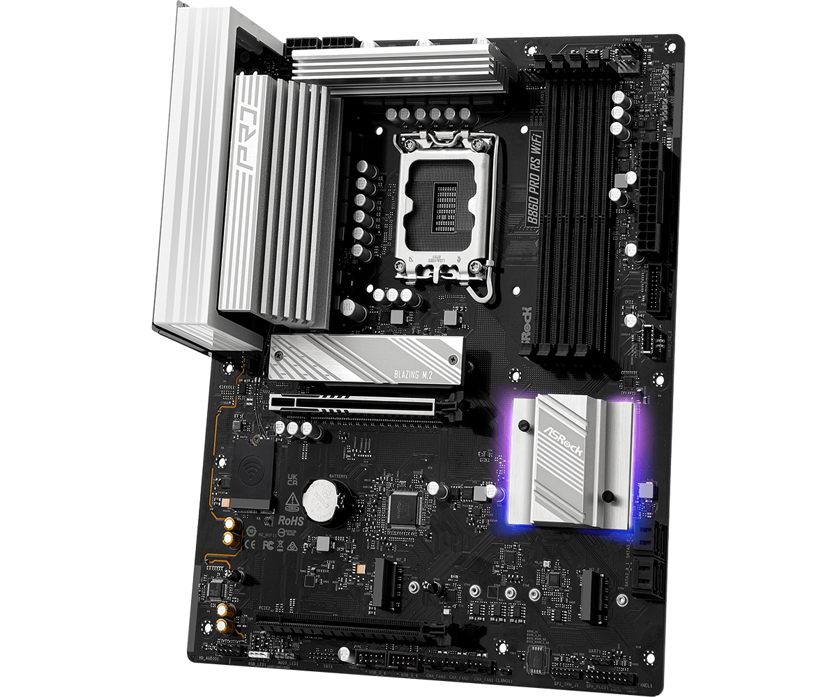 ASRock B860 Pro-A WiFi DDR5 - Scheda Madre ATX LGA1851, PCIe 5.0, Intel Core Ultra